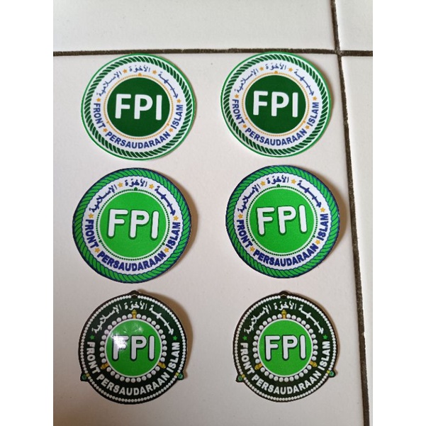 Stiker Ormas FPI / front persaudaraan islam terbaru cutting