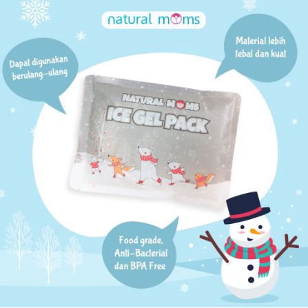 NATURAL MOMS ICE GEL 500 Gram / Ice Gel Pack - Pendingin Tas ASI Natural Mom 500gr - BPA FREE