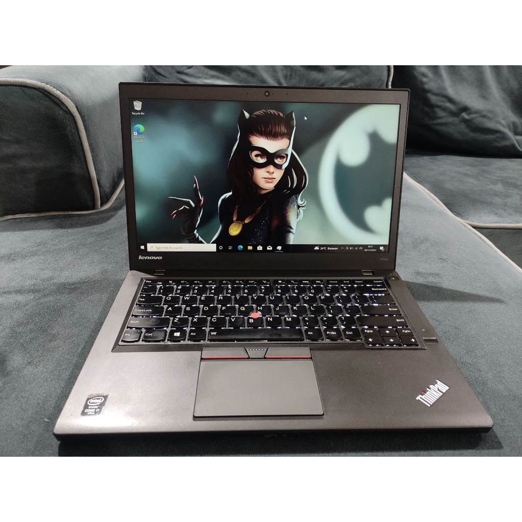 Laptop Lenovo Thinkpad T450s core i7 ram 8gb ssd 256gb / Garansi / Mulus