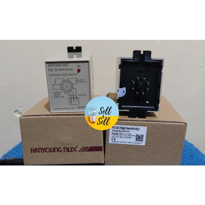 Floatless Level Switch FS-3 Hanyoung Nux / WLC Hanyoung FS3 (220VAC)