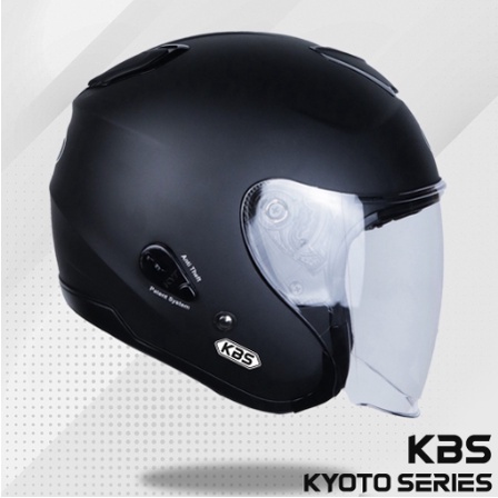 Helm KBS KYOTO Black Dof / Half Face SNI PREMIUM Untuk Pria Dan Wanita Dewasa COD