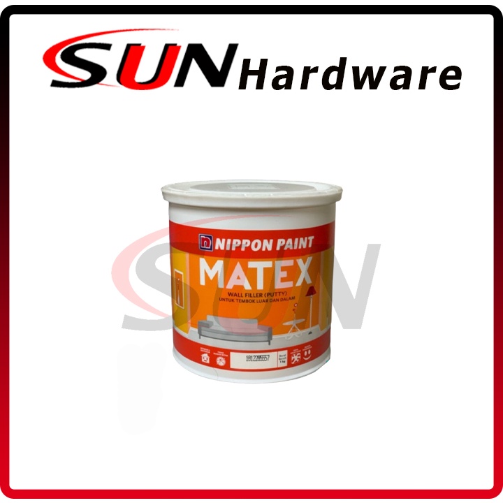 Plamir Dempul Tembok Nippon Paint Matex 1 Kg Wall Filler Wall Putty