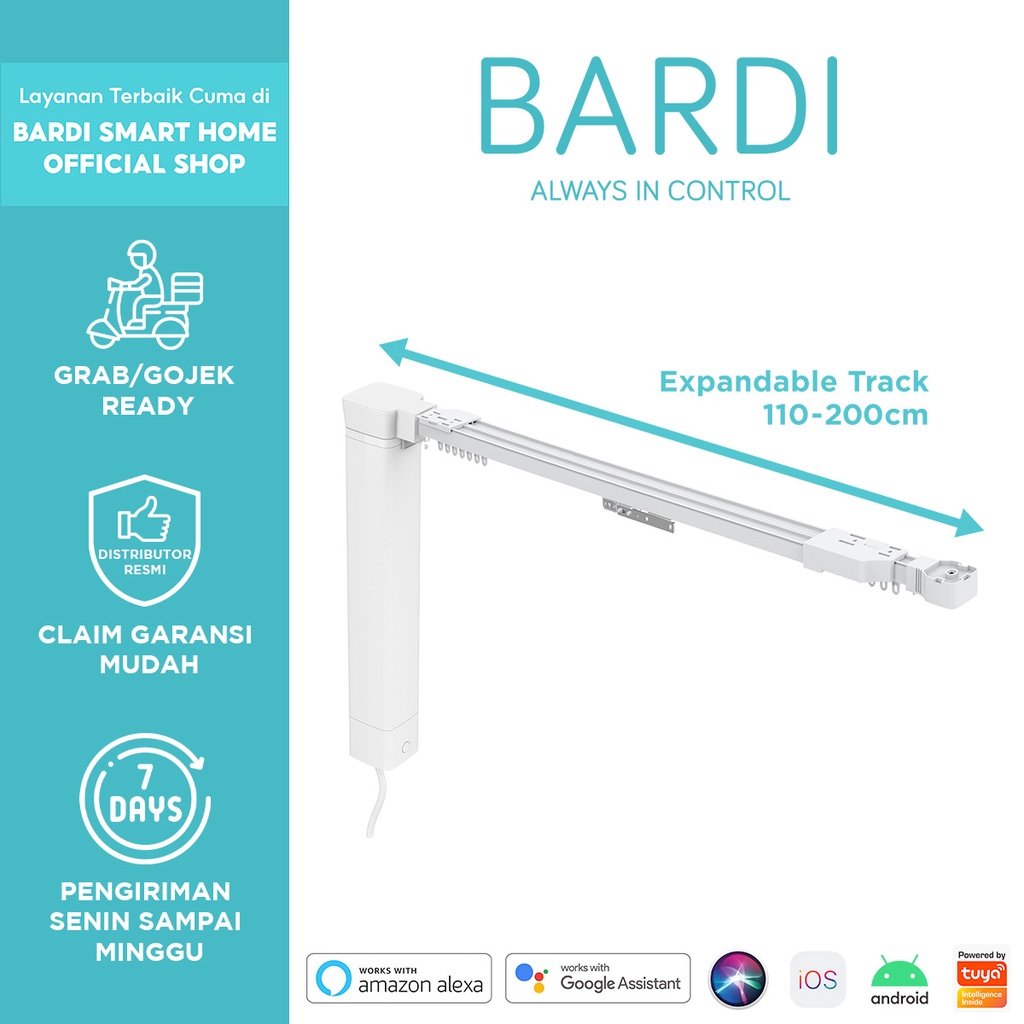 BARDI Expandable Curtain Series (Wajib pengiriman menggunakan kurir AnterAja, JNE(JTR) atau Shopee e