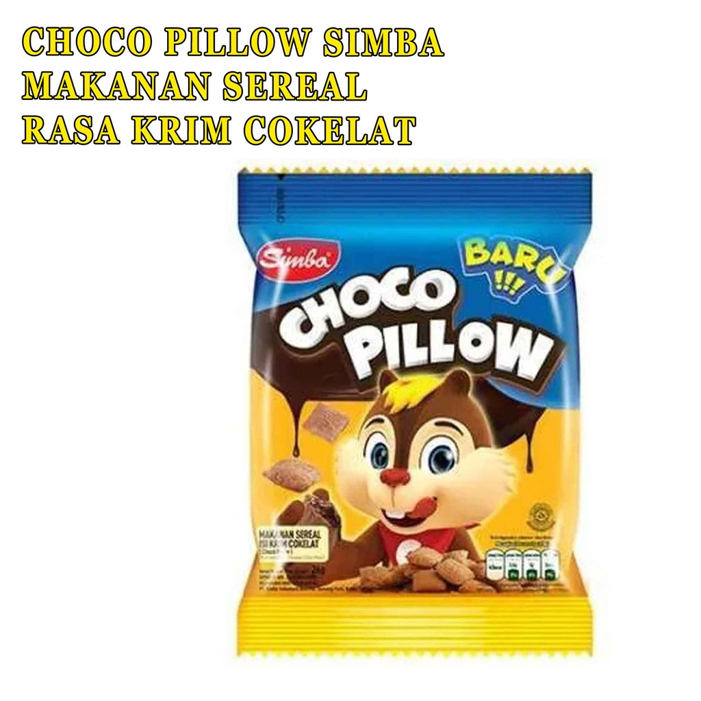 Choco chips &amp; pillow* makanan seral* choco chips rasa cokelat