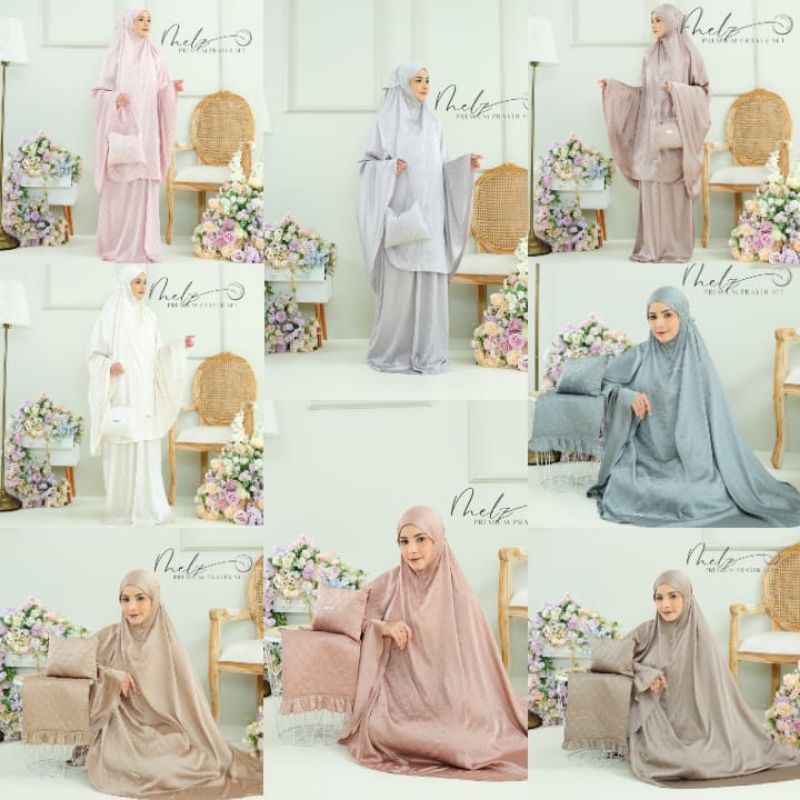 Mukena voil flower by melz hijab
