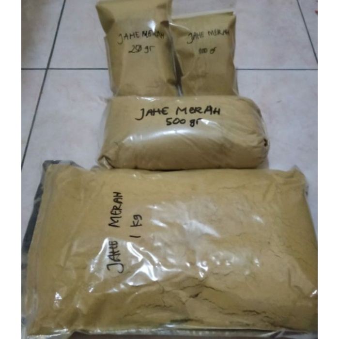 Cahayadstore Bubuk Jahe Merah Jahe Merah Bubuk 500 Gram