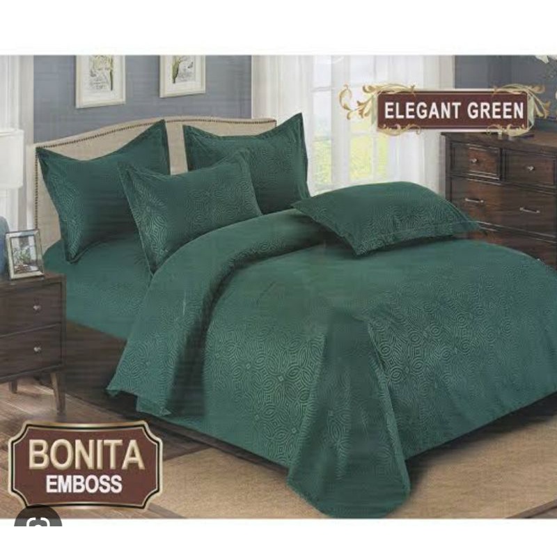 Sprei bonita emboss no 1 uk 180x200 Elegant Green