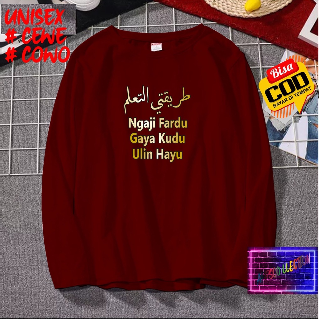 APPS Diskon Promo Gratis Ongkir/Kaos dtf NGAJI FARDU Kaos daKwah Islam Pesantren santri santriwati Kaos Pria Distro /Kaos Murah Kaos katun/Pakaian Pria  Pakaian Wanita Kaos Viral/Best Seller