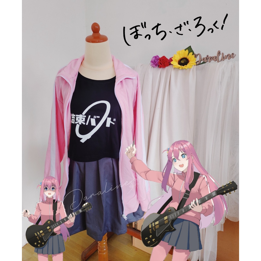 KOSTUM COSPLAY HITORI GOTOH BOCCHI THE ROCK