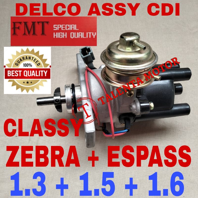 BERGARANSI. DELCO CDI ZEBRA + ESPASS 1.3 + 1.5 + 1.6 DELKO KOMPLIT CLASSY DISTRIBUTOR MEREK FMT