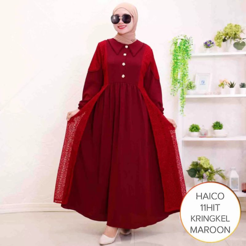 GAMIS BUSUI KANCING KERAH KOREA