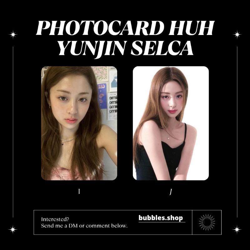 PHOTOCARD UNOFFICIAL YUNJIN LE SSERAFIM SELCA