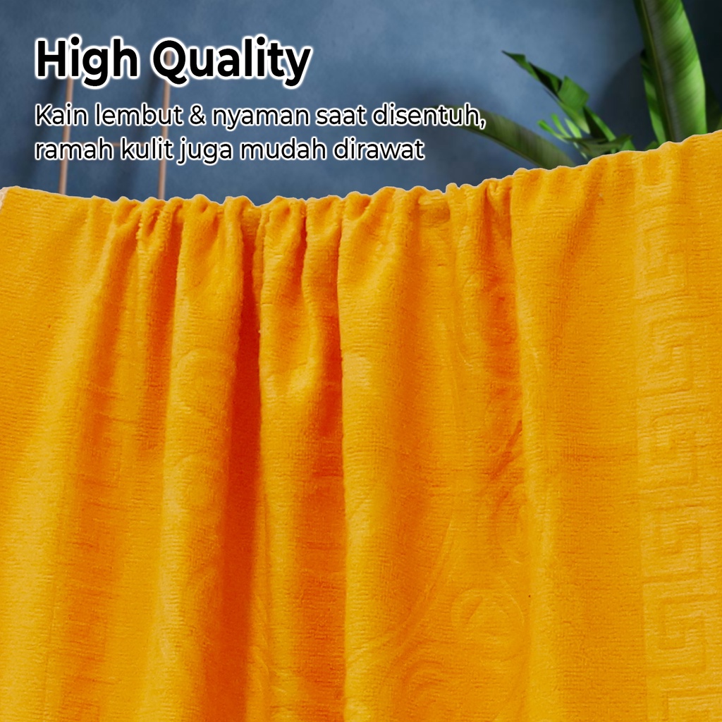 Handuk Mandi Gucci Jumbo Premium Motif Embos Terbaru Ukuran 70x140cm Bahan Polyester Dewasa Pria Wanita Perlengkapan Rumah Tangga Kamar Mandi Import - H10-C - Lucky Star