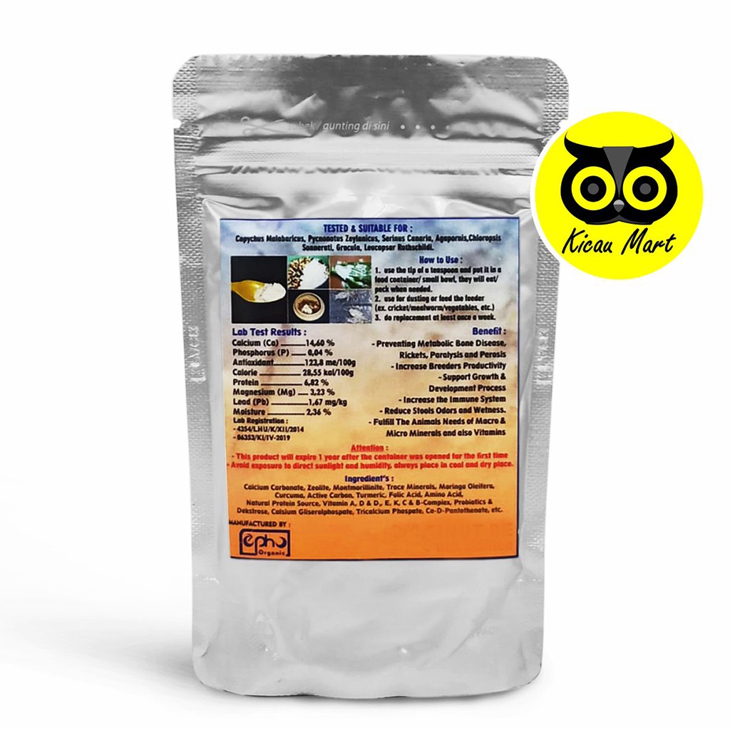 CALCINUT BE CALCI NUT BE ASUPAN KALSIUM PAKAN GECKO REPTIL BURUNG KURA KURA MAKANAN HIGH PROTEIN CLCIN