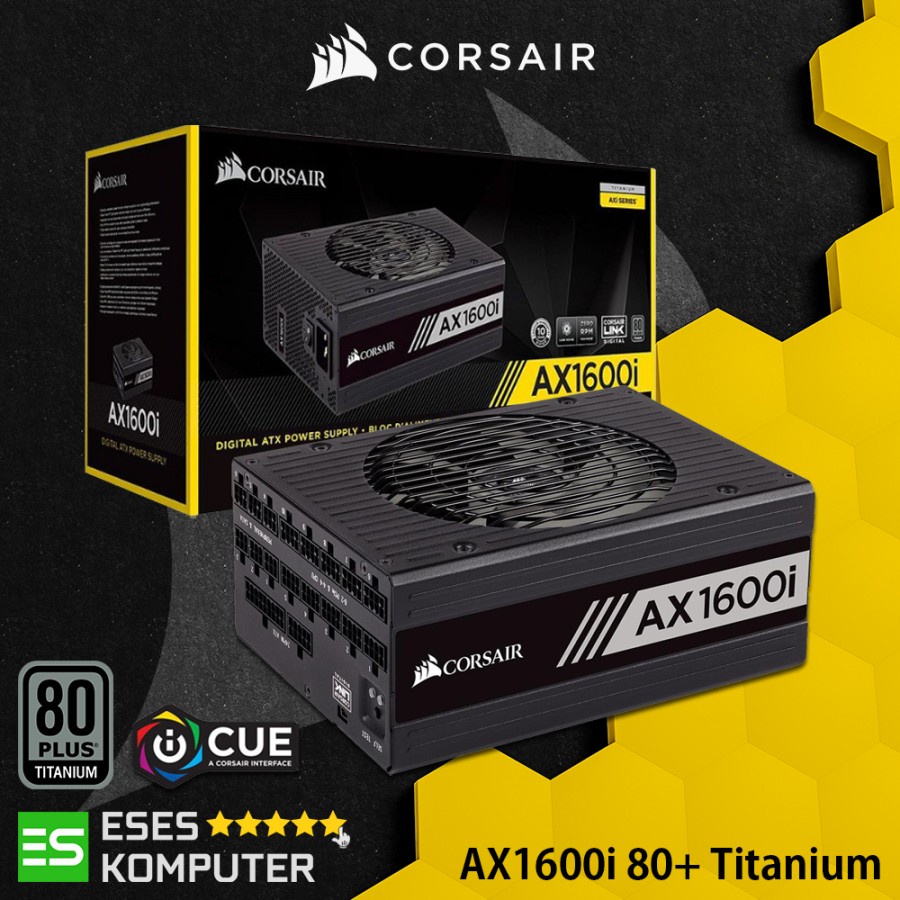 PSU Corsair AX Series AX1600i | 1600Watt 80 Plus Titanium Full Modular