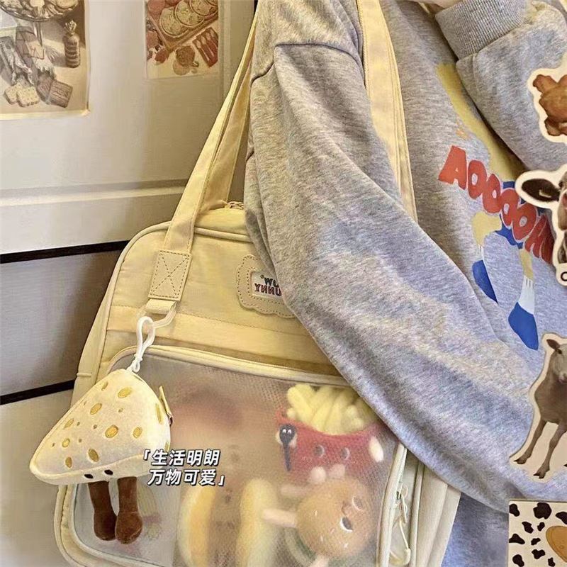 ✷Sera cute bag shoulder bag handbag tote bag female college student class commuting large-capacity canvas shoulder bag