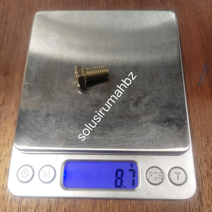 perbiji baut saja m8x15 gold kuning m 8 x 15 u siku lubang tanpa mur