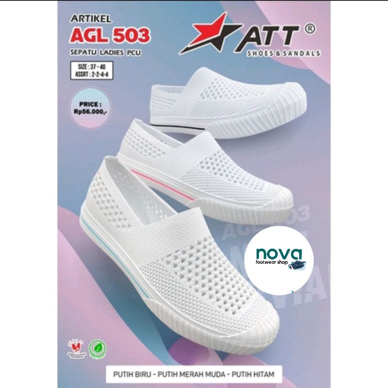 Sepatu Slip On Wanita ATT AGC 503 PUTIH