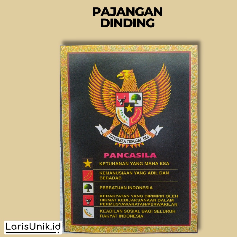 Photo Presiden dan wakil Poster Lambang Garuda Pancasila Terbaru Gambar Presiden Resmi Poster Pigura