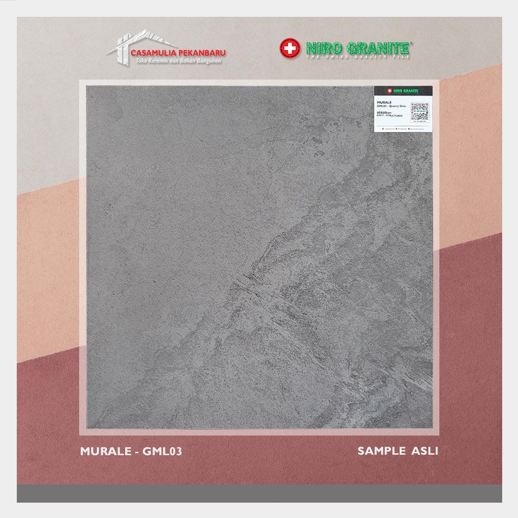 Niro Granite 60x60 Murale - GML03 Quarry Grey