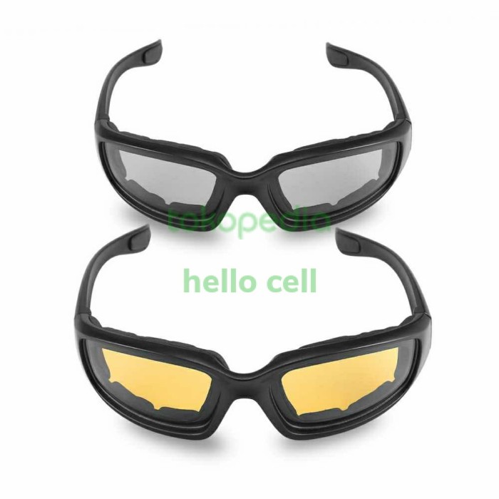 Motorcycle Windproof Glases / Kacamata Motor Sepeda Anti Debu Silau