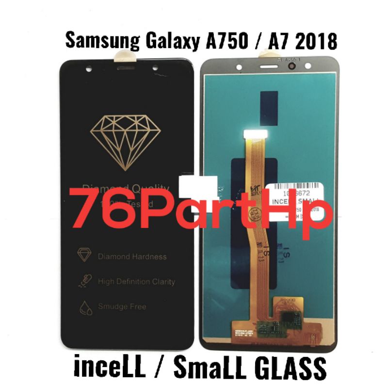 Lcd touchscreen Fullset kwalitas incell Samsung Galaxy A750 - A7  2018