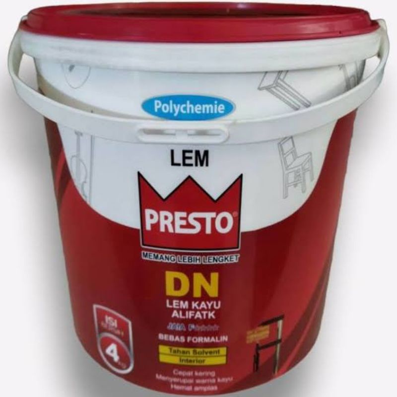 LEM KAYU PUTIH PRESTO DN LEM ALIFATIK PRESTO DN 4KG