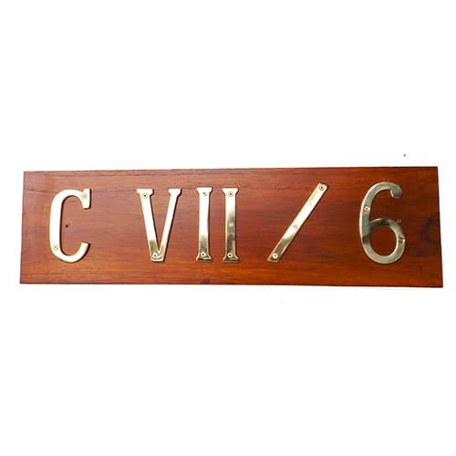 

~^~^~^] Papan Alamat Rumah Nama Huruf Kuningan 4" / Brass Alphabet - Model #1