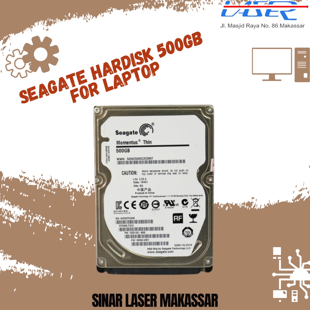 SEAGATE HARDISK 500GB FOR LAPTOP / TOSHIBA HARDISK LAPTOP 160GB ATA / TREK HARDISK 1.8INCH 60G