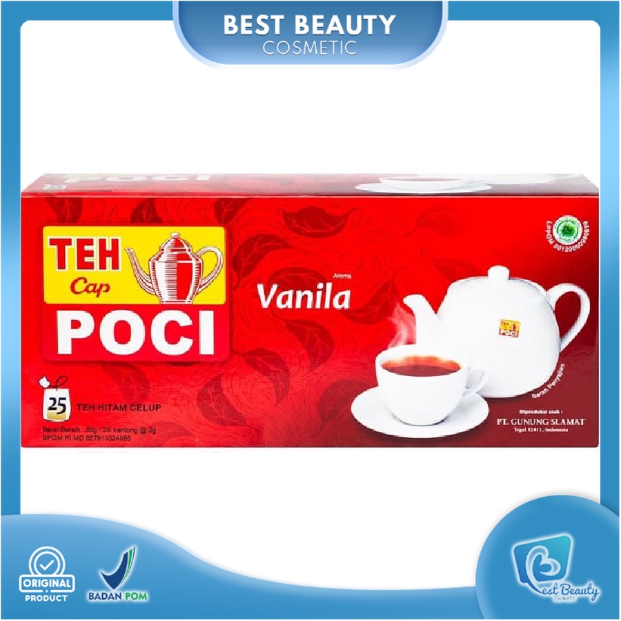 ★ BB ★ Teh Celup Cap Poci Aroma Vanilla 25 Bags - Teh Poci - Tea Bag