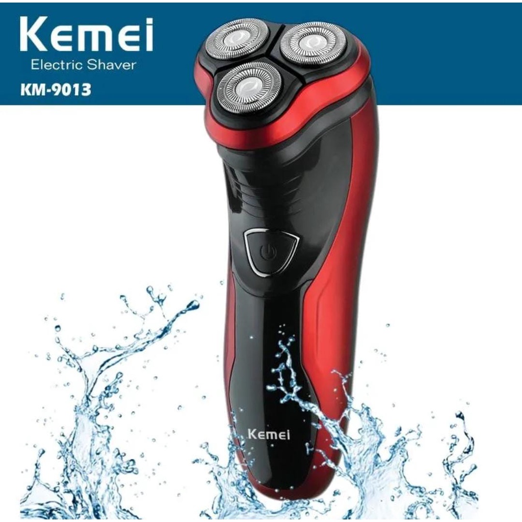 Original KEMEI KM-9013 Men Rechargeable Triple Floating Blade Shaver