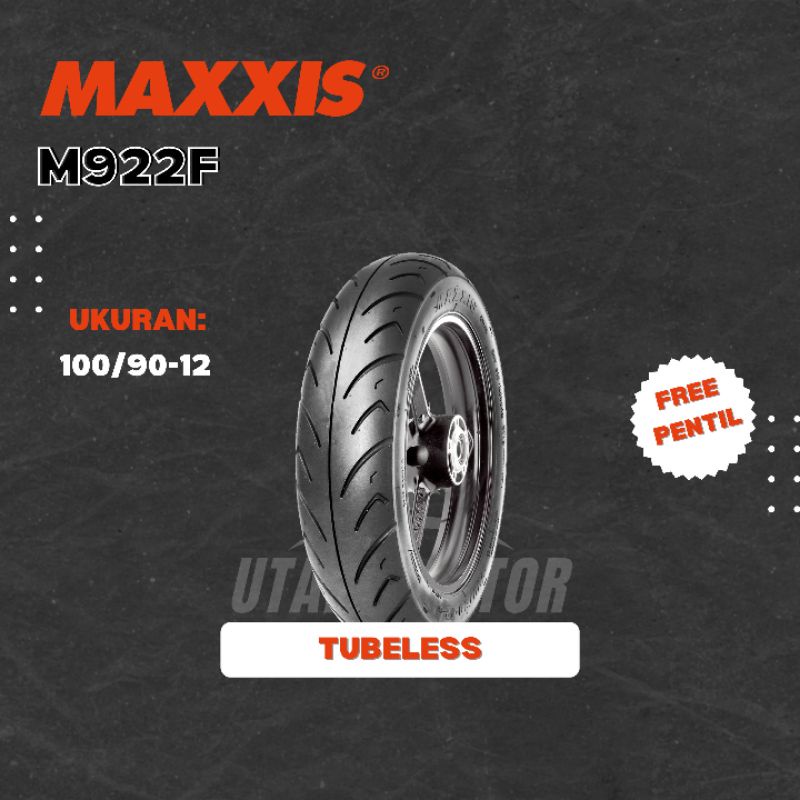BAN MOTOR MAXXIS M922F RING 12 100/90-12 TUBELESS