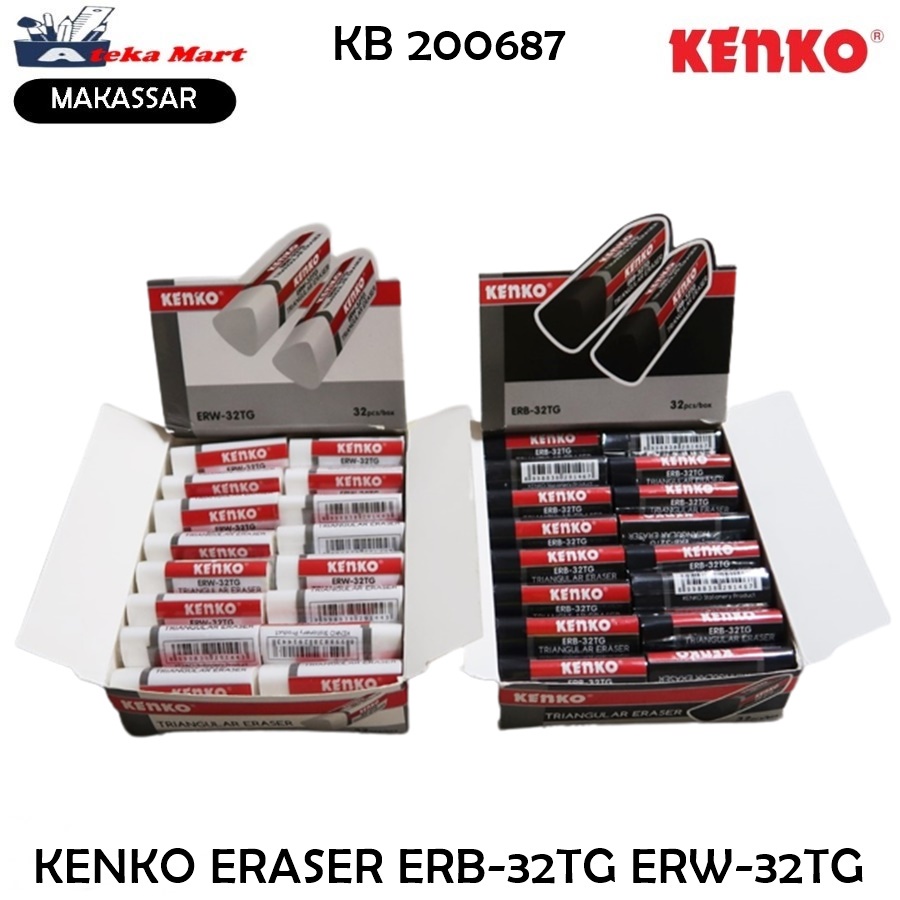 

[BOX/32PCS] KENKO ERASER ERB-32TG ERW-32TG
