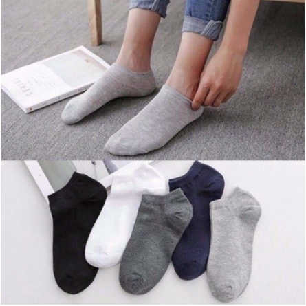 Kaos Kaki Wanita Pria Polos Kaos Kaki Fashion Kaos Kaki Pendek Ankle Socks