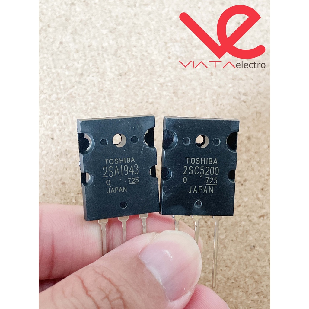 TRANSISTOR A1943 C5200 LOT 725 MURAH 150W (1SET) TOSHIBA 2SA1943 2SC5200 A 1943 C 5200