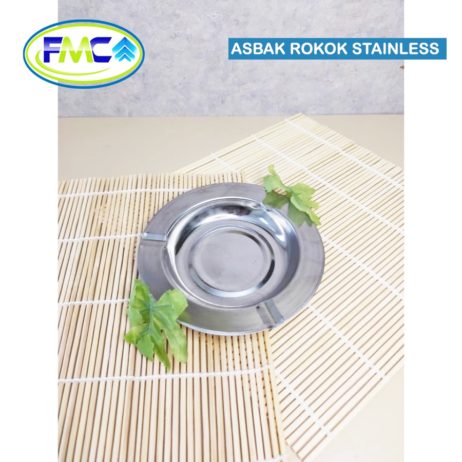 Asbak Stainless Steel Asbak Kotak Bulat Murah Ashtray Tempat Abu Mangkok Asbak Murah