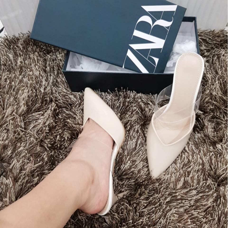 ZR Vinyl Strap Heels Mule 670