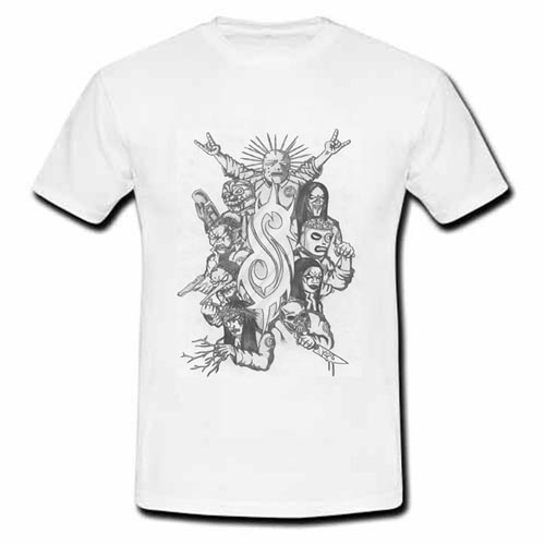 Kaos Slipknot - Tshirt Casual Unisex New Cotton T - SHIRT BISA COD SKU-5182993455511
