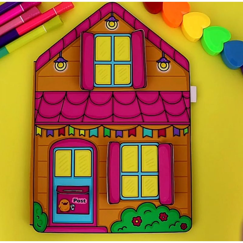 Bebek Viral Paper Duck House LALAFANFAN DUCK FAMILY Boneka Kertas Keluarga Bebek