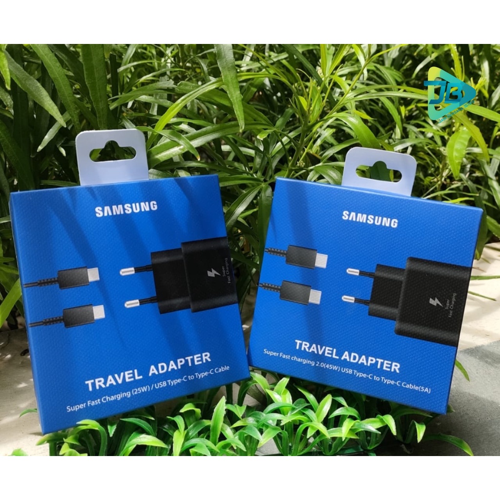 Super Fast Charging 45W Charger Cashan tc Samsung Note20 S20 S21 Ultra s22 s22ultra s22+ A32 A52 A72 a80 a90 A33 A53 A73 S20+ S21 ultra note10 Note10+ A70 A71 Z FLIP 3 Z FLIP 4 Z FOLD 3 Z FOLD 4 Type-C Original pack biru JB6950