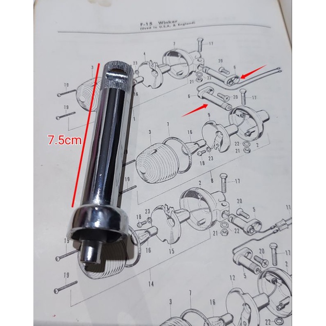 Stik Sen Lampu Sen  CB 100 CB 125 Versi USA XL 125 CB 175 200 Twin