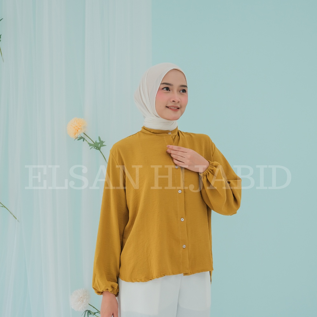 Kemeja Crinkle Premium Airflow Crincle Vella Blouse/ Kemeja Crinkle Balon