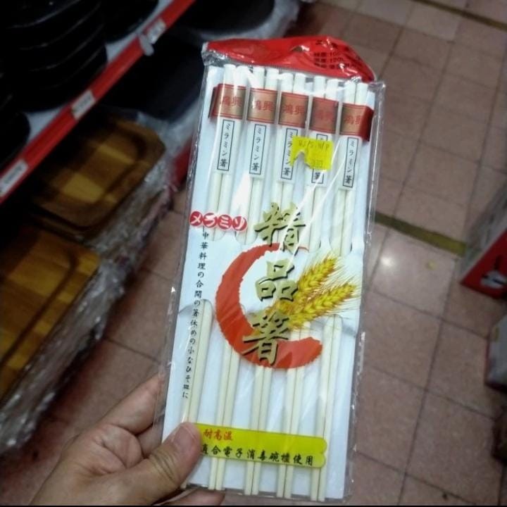 Sumpit Melamin Melamine Ulir - Sumpit Gading Chopsticks - M-720 Isi 10 Pasang