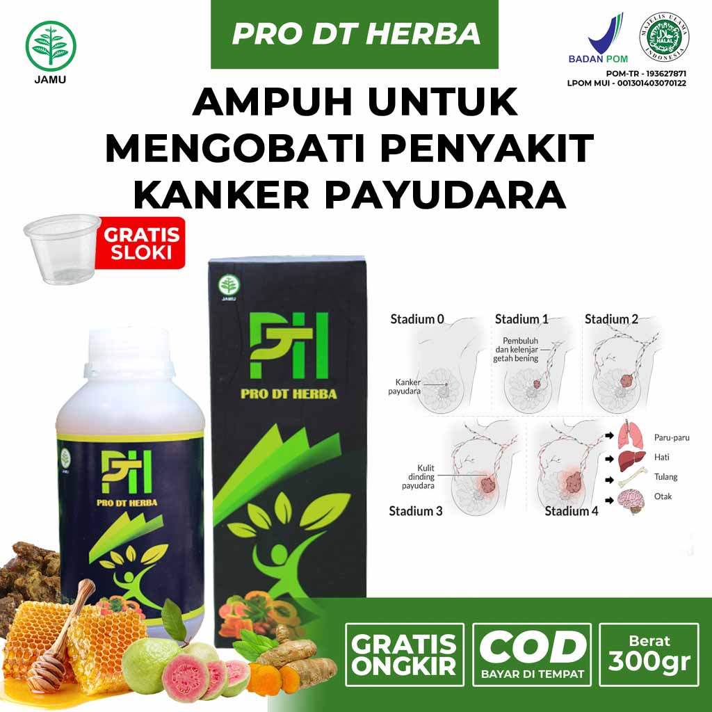Obat kanker payudara paling ampuh, obat kanker herbal paling ampuh, obat kanker payudara pro dt herb