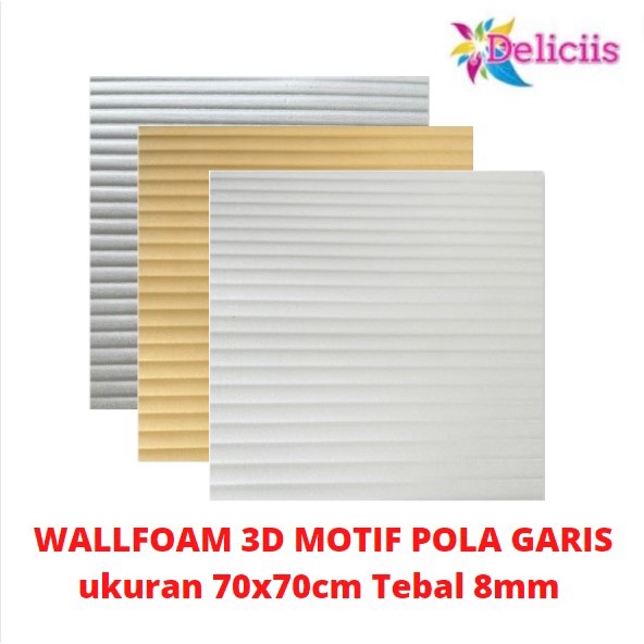 Jual WALLPAPER FOAM 3D MOTIF POLA GARIS 70X70CM TEBAL 8MM Shopee