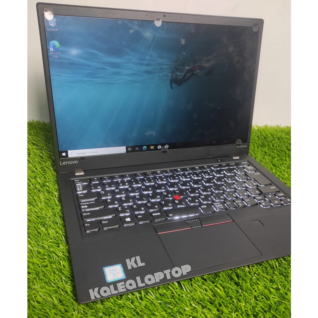 Laptop Lenovo Thinkpad X1 CARBON 5th Core i5 GEN 7 RAM 8 SSD 512 MULUS NO MINUS