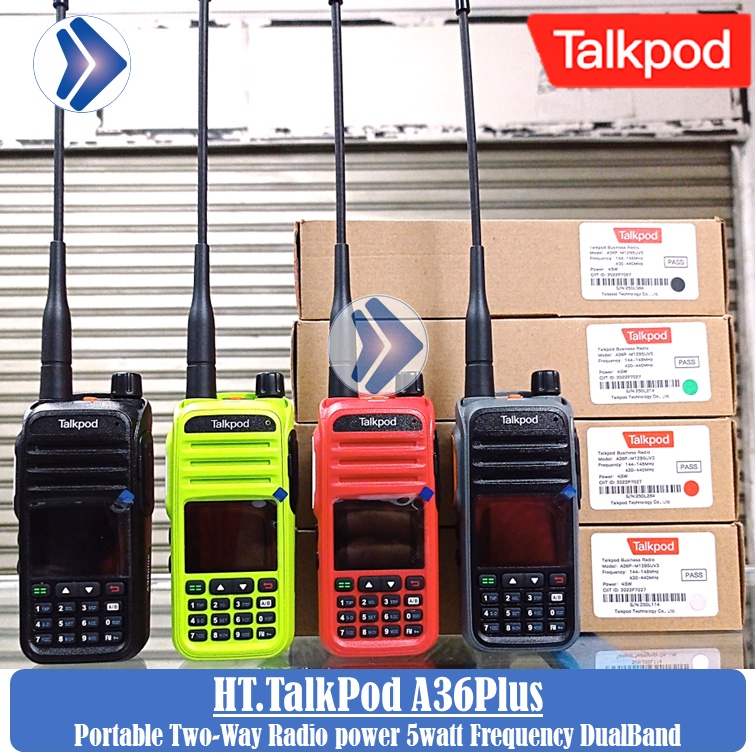TALKPOD A36 PLUS A36P MULTI BAND HT AIRBAND VHF UHF 350 400 Mhz A36 P