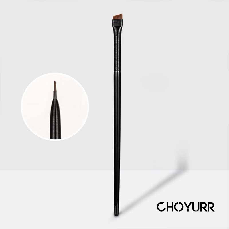 【COD】Kuas Alis Mata Bulu Pipih Hitam Make Up Ultra-Thin Precision Firming Knife-Edge Fine Eyeliner Brush Untuk Alat Makeup Kecantikan Brushes Makeup Face Eye Tools-CH