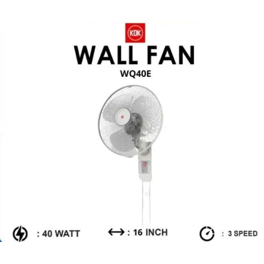 KDK WALL FAN / KIPAS ANGIN WQ 40E / WQ40E (16 INCH) GARANSI RESMI