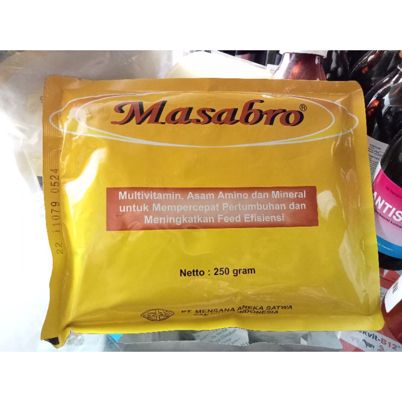 Masabro 250gr multivitamin asam amino dan mineral unggas